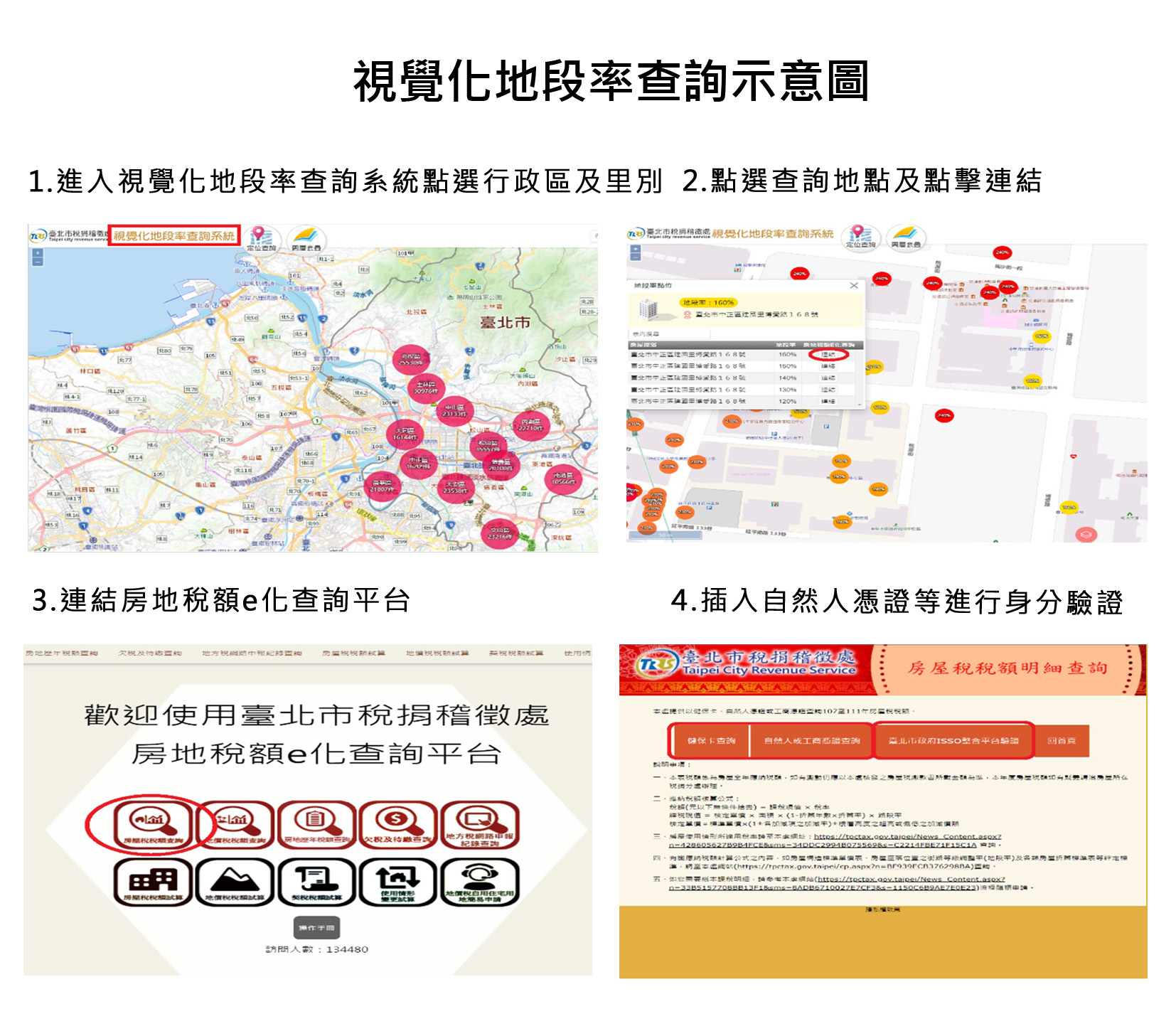 視覺化地段率查詢示意圖